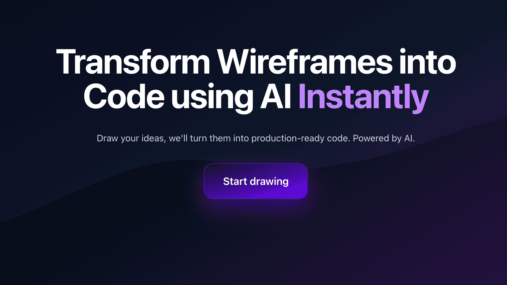 Wireframe to Code AI Tool